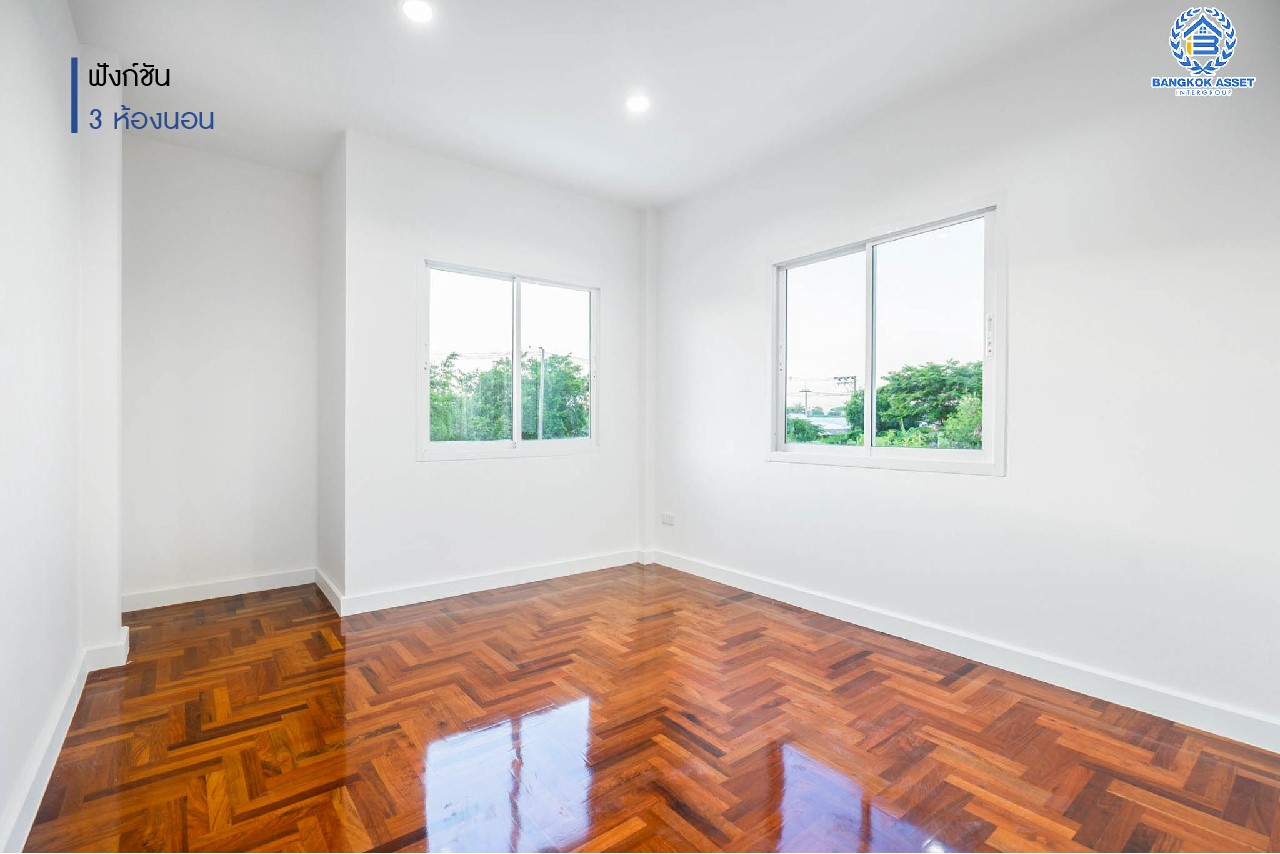 บ้านมือสองตกแต่งใหม่ ม.เศรณีวิลล่า บางใหญ่-กาญจนาภิเษก (บ้านกล้วย-ไทรน้อย) พร้อมทุกการเข้าอยู่ เนื้อที่ 50 ตร.ว. ฟังก์ชันพร้อม 3 ห้องนอน 3 ห้องน้ำ จอดรถได้ 2 คัน บนทำเลคุณภาพ! เชื่อมต่อ ถ.กาญจนาภิเษก ใกล้เซ็นทรัลเวสต์เกต และ รถไฟฟ้า "สถานีคลองบางไผ่"